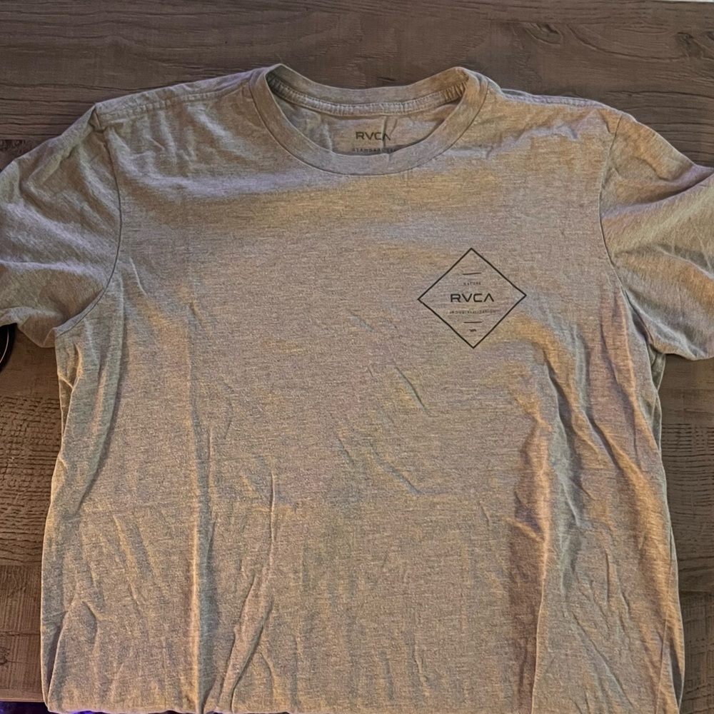 RVCA Light Gray Short Sleeve Tee